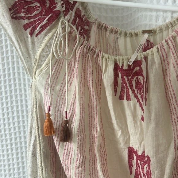 Free People Pukka Embroidered Peasant Top - Picture 7 of 10
